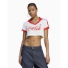 Camiseta Adidas Cropped x Cocacola para mujer