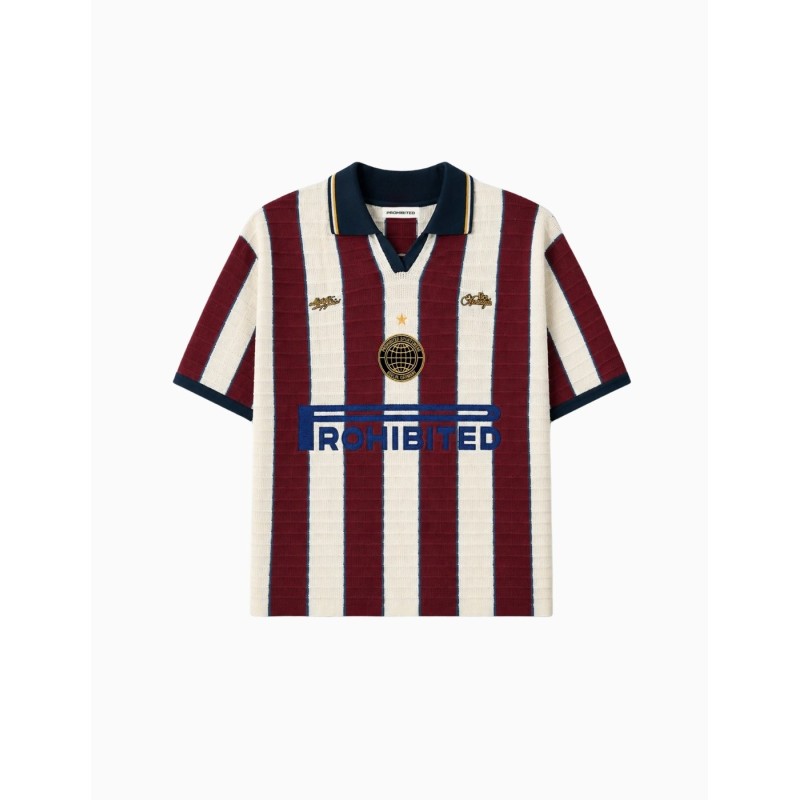 Polo Prohibited Interval Knit Trikot Red