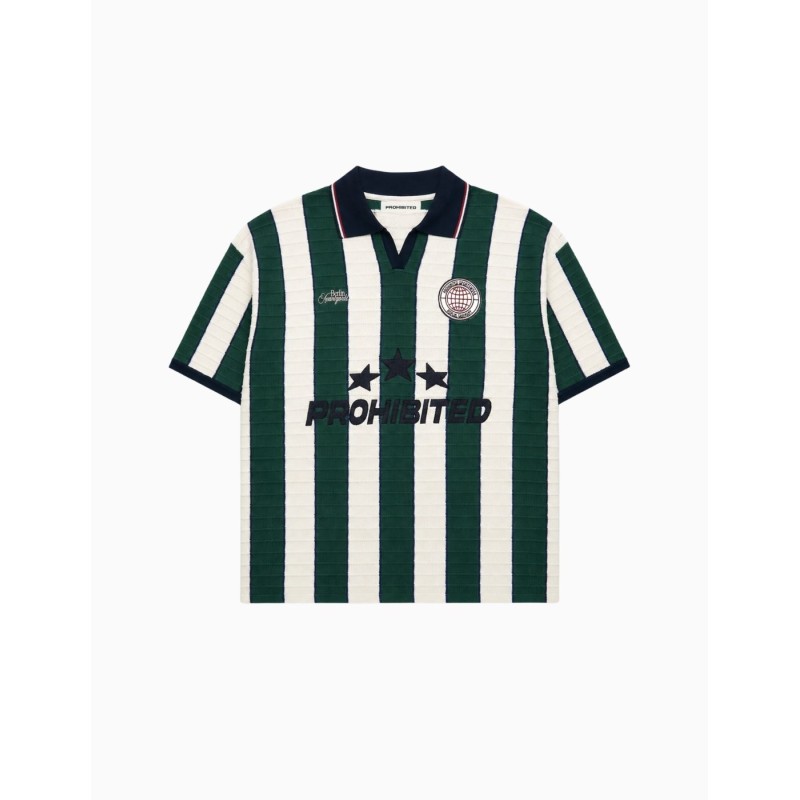 Polo Prohibited Stars Knit Trikot Green