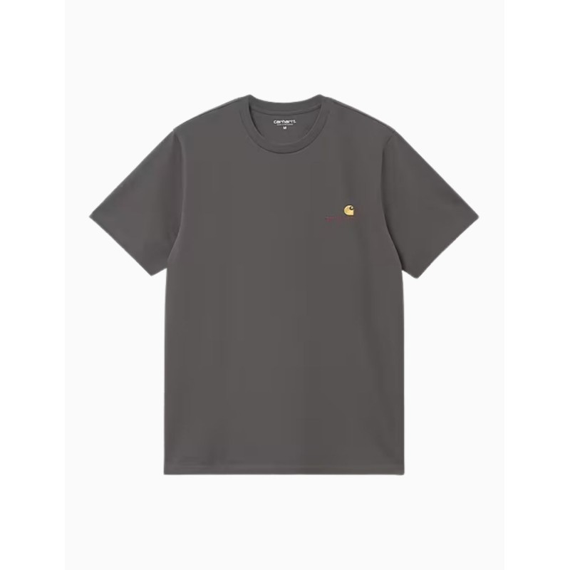 Camiseta Carhartt WIP American Script Graphite