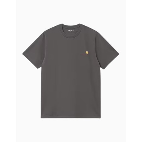 Camiseta Carhartt WIP American Script Graphite