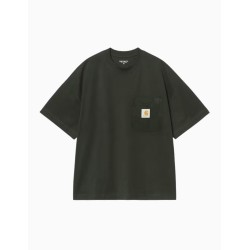 Camiseta Carhartt WIP Work Pocket Raven para hombre