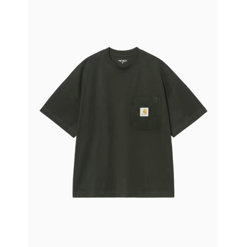 Camiseta Carhartt WIP Work Pocket Raven para hombre