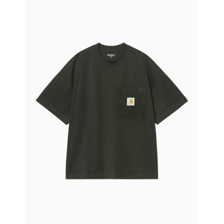 Camiseta Carhartt WIP Work Pocket Raven para hombre