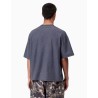 Camiseta Carhartt WIP Lambert Dark Navy Moon wash para hombre