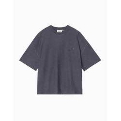 Camiseta Carhartt WIP Lambert Dark Navy Moon wash para hombre