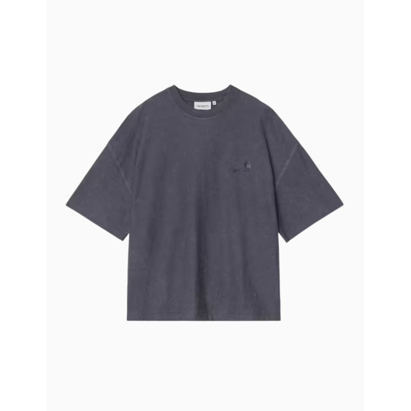 Camiseta Carhartt WIP Lambert Dark Navy Moon wash para hombre