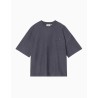 Camiseta Carhartt WIP Lambert Dark Navy Moon wash para hombre