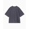 Camiseta Carhartt WIP Lambert Dark Navy Moon wash para hombre