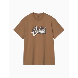 Camiseta Carhartt WIP Boogie Hamilton Brown para hombre
