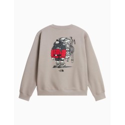 Sudadera The North Face gráfica Unisex Gear Up Get Out Stone Slab