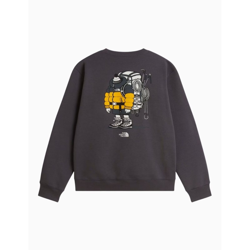 Sudadera The North Face gráfica Unisex Gear Up Get Out Anthracite Grey