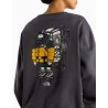 Sudadera The North Face gráfica Unisex Gear Up Get Out Anthracite Grey