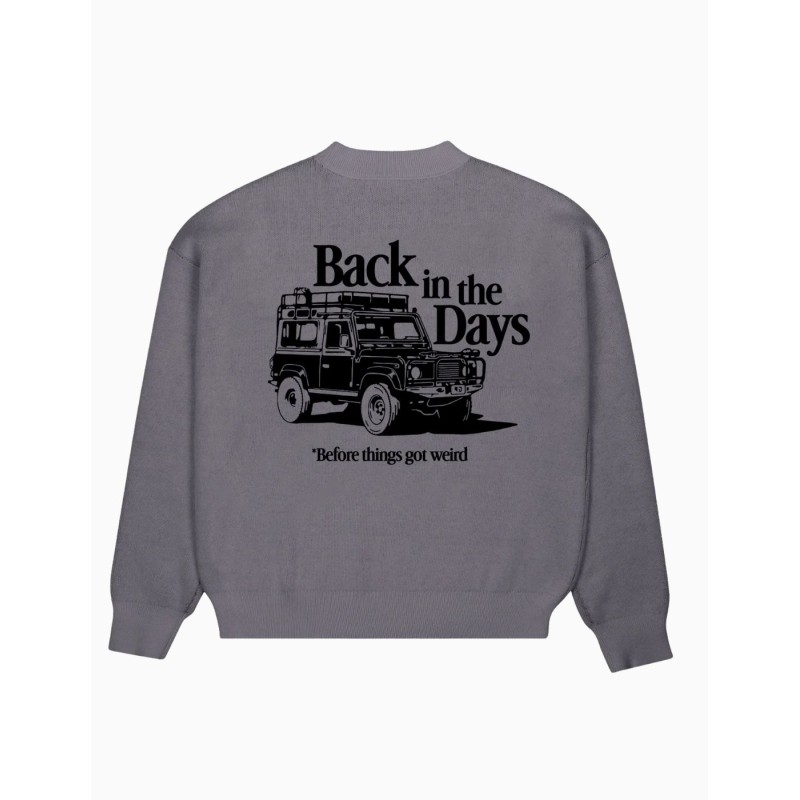 Jersey Prohibited Berlin Back In The Days knit Grey unisex