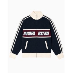 Chaqueta de punto Prohibited Berlin Letterman Navy