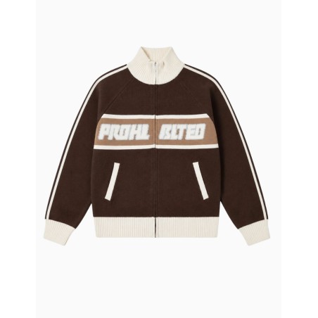 Chaqueta de punto Prohibited Berlin Letterman Marron