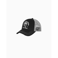 Gorra Von Dutch trucker negra y blanca con calavera con casco