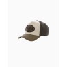 Gorra Von dutch logo marrón verde y beige ajustable