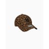 Gorra ajustable New Era New York Yankees para mujer, estampado de leopardo