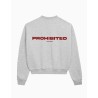 Sudadera Prohibited Crew Neck Grey Melange Unisex