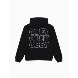 Sudadera OBEY Treble Extra Heavy Pullover Black