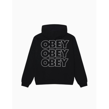Sudadera OBEY Treble Extra Heavy Pullover Black