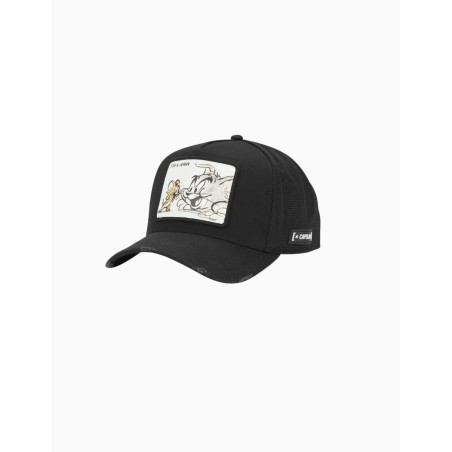 Gorra Capslab Trucker Tom & Jerry Black