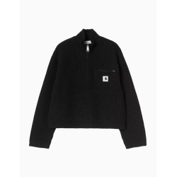 Jersey Carhartt WIP Detroit Half Zip Knit para mujer Black