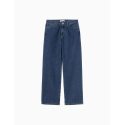 Pantalon Carhartt WIP Lavine para mujer Blue