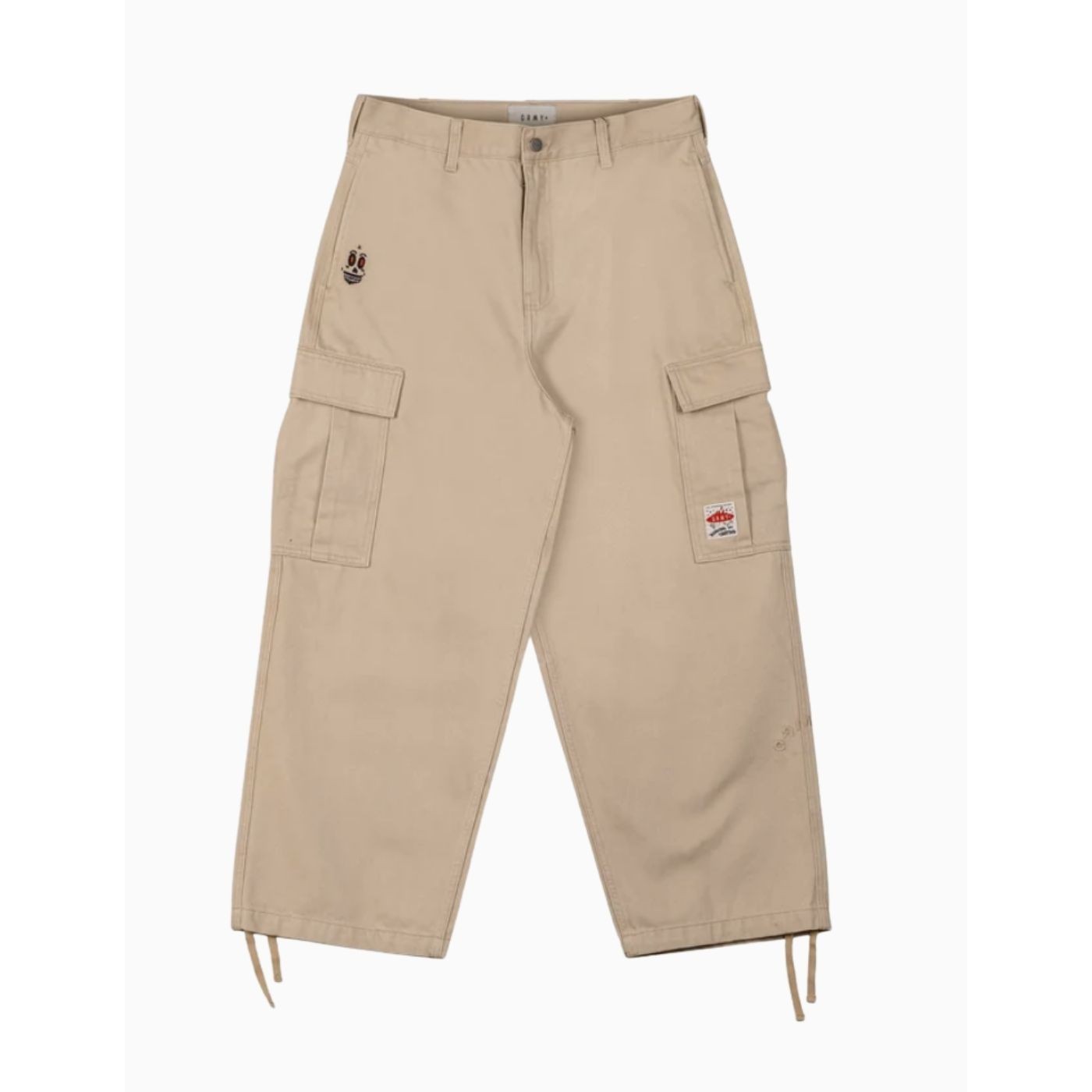 Pantalón Grimey Cargo Wild One Baggy Denim Khaki