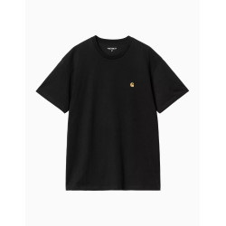 Camiseta Carhartt Wip Chase Black Gold