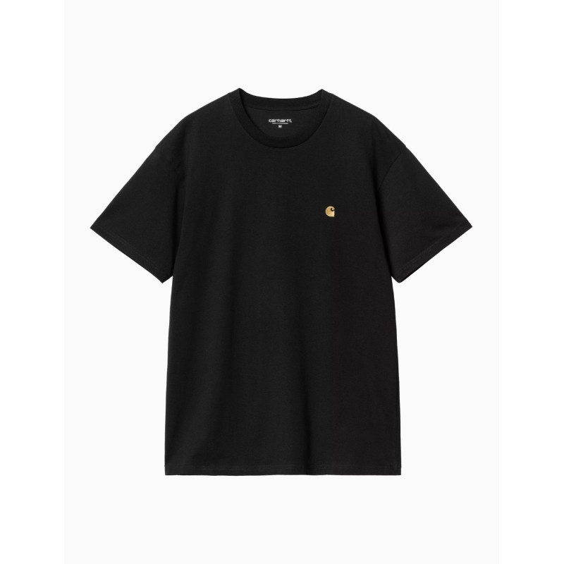 Camiseta Carhartt Wip Chase Black Gold