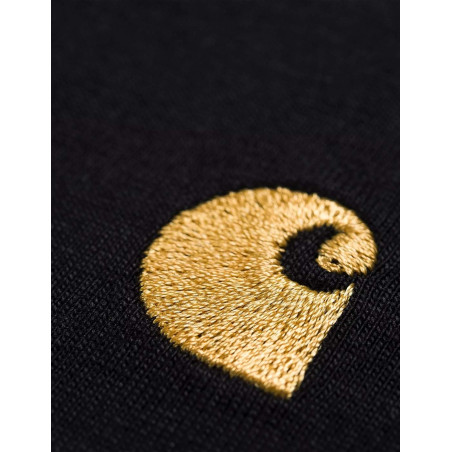 Camiseta Carhartt Wip Chase Black Gold