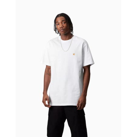Camiseta Carhartt Wip Chase White Gold