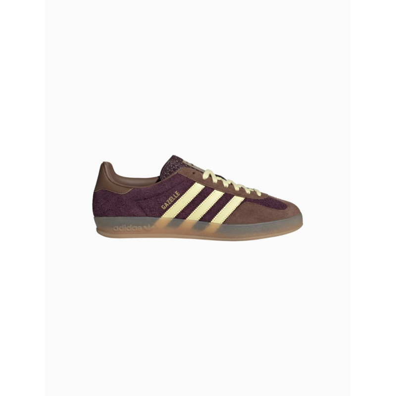 Zapatillas Adidas Gazelle Indoor W Maroon Almost Yellow