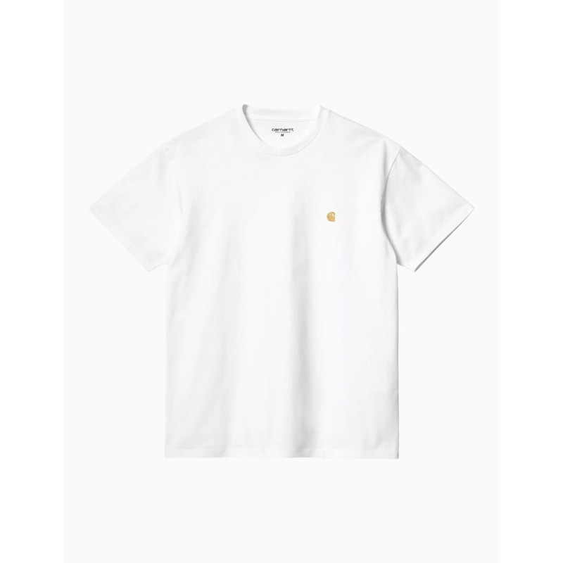 Camiseta Carhartt Wip Chase White Gold