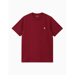 Camiseta Carhartt Wip Chase Scarlet Gold