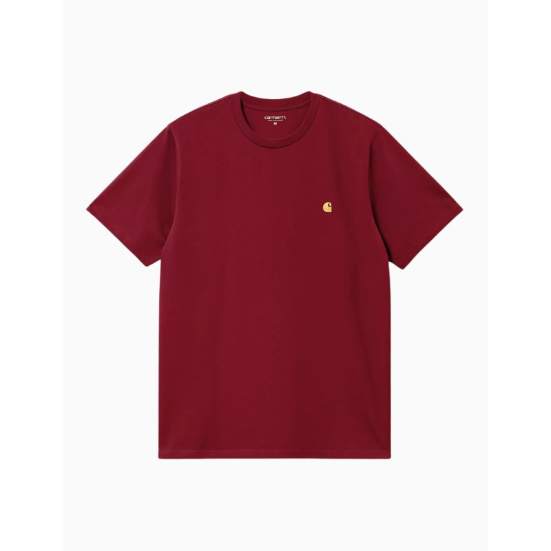 Camiseta Carhartt Wip Chase Scarlet Gold