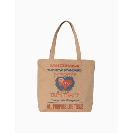 Bolso Carhartt Wip Canvas Graphic Tote Arcan Print, Dusty H Brown