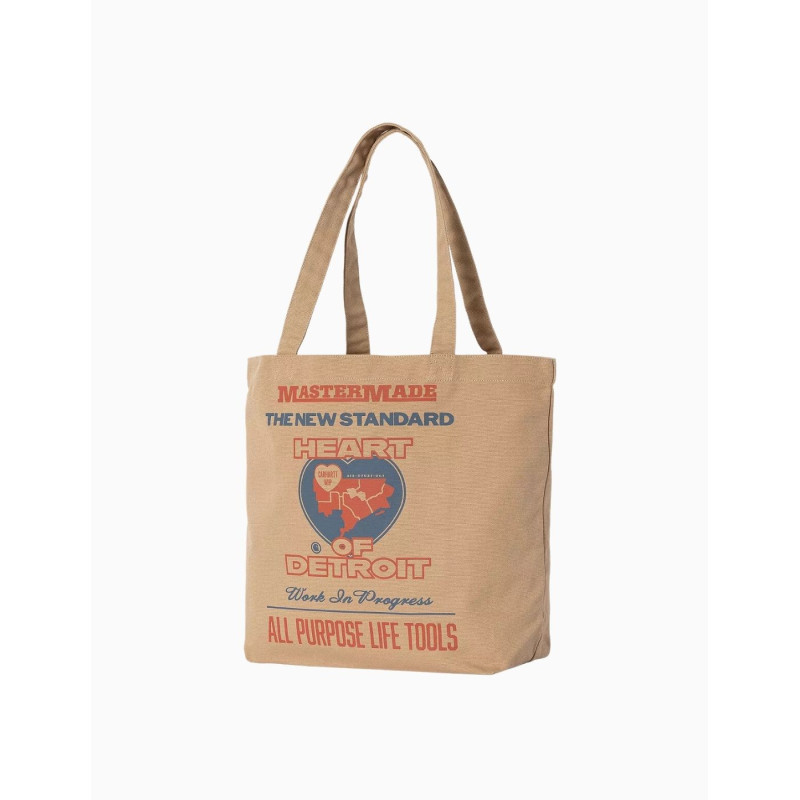 Bolso Carhartt Wip Canvas Graphic Tote Arcan Print, Dusty H Brown