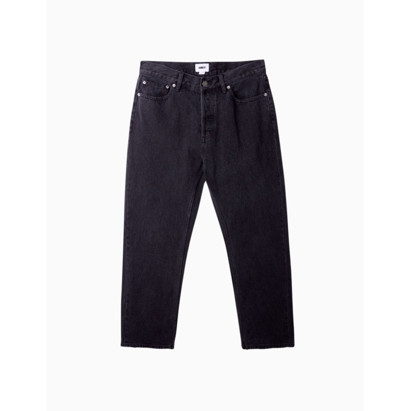 Pantalon Obey Hardwork denim Faded black