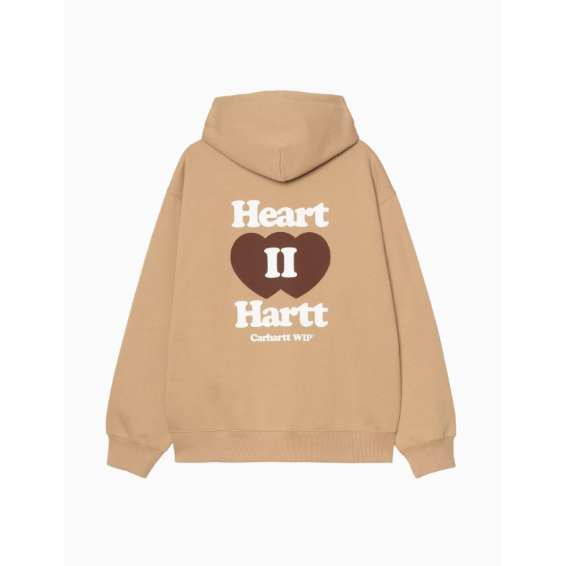 Sudadera Carhartt Heart II Hart Dusty H Brown