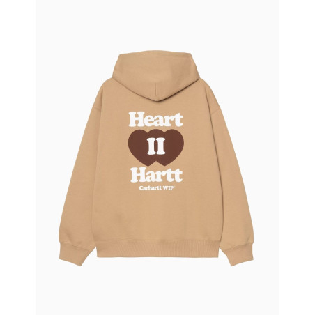 Sudadera Carhartt Heart II Hart Dusty H Brown