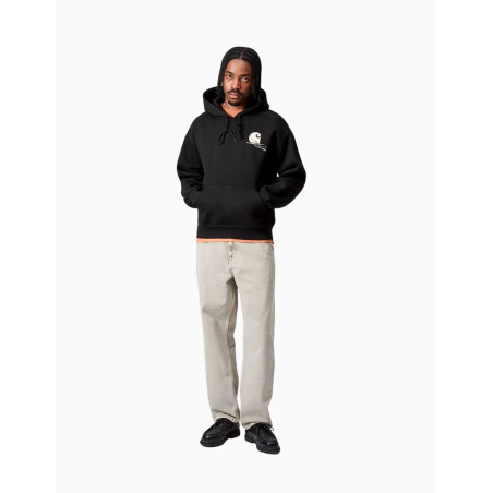 Sudadera Carhartt Wip Hooded Jake Garcia Black