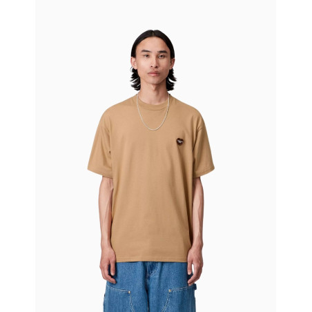 Camiseta Carhartt Wip Heart II Hartt Dusty H Brown
