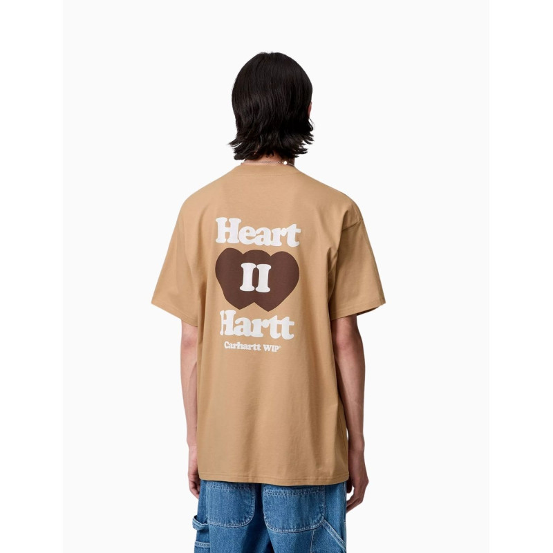 Camiseta Carhartt Wip Heart II Hartt Dusty H Brown