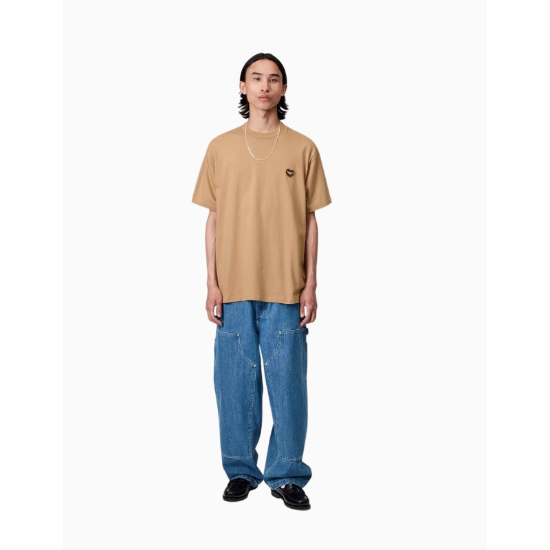 Camiseta Carhartt Wip Heart II Hartt Dusty H Brown