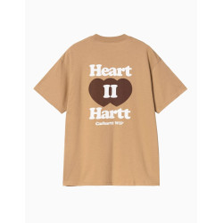 Camiseta Carhartt Wip Heart II Hartt Dusty H Brown