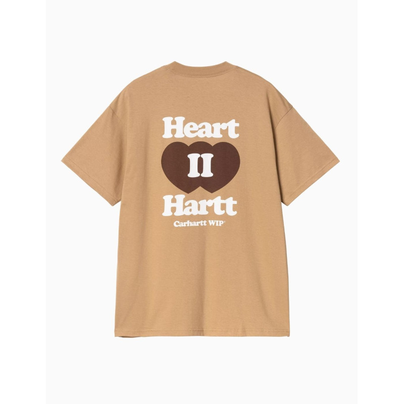 Camiseta Carhartt Wip Heart II Hartt Dusty H Brown
