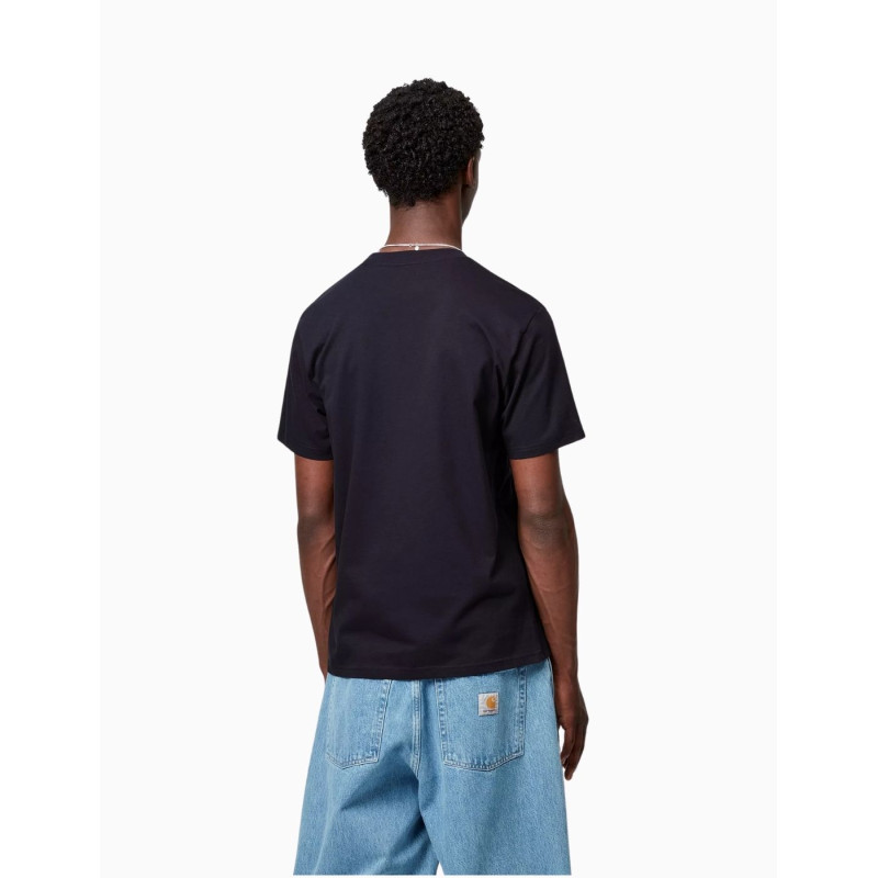 Camiseta Carhartt Wip Solar Chrome C logo Dark Navy